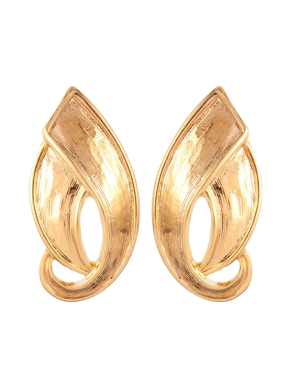 Susan Caplan Vintage 1970s d'Orlan clip-on earrings - ゴールドトーン Susan Caplan Vintage 1970s d'Orlan clip-on earrings - ゴールドトーン