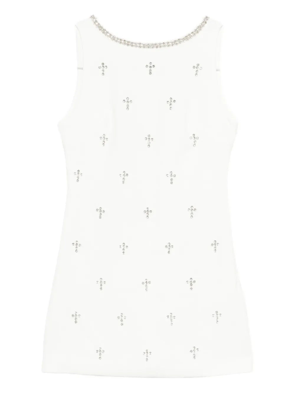 Rahil Hesan  crystal-embellished mini dress | White | Image 1