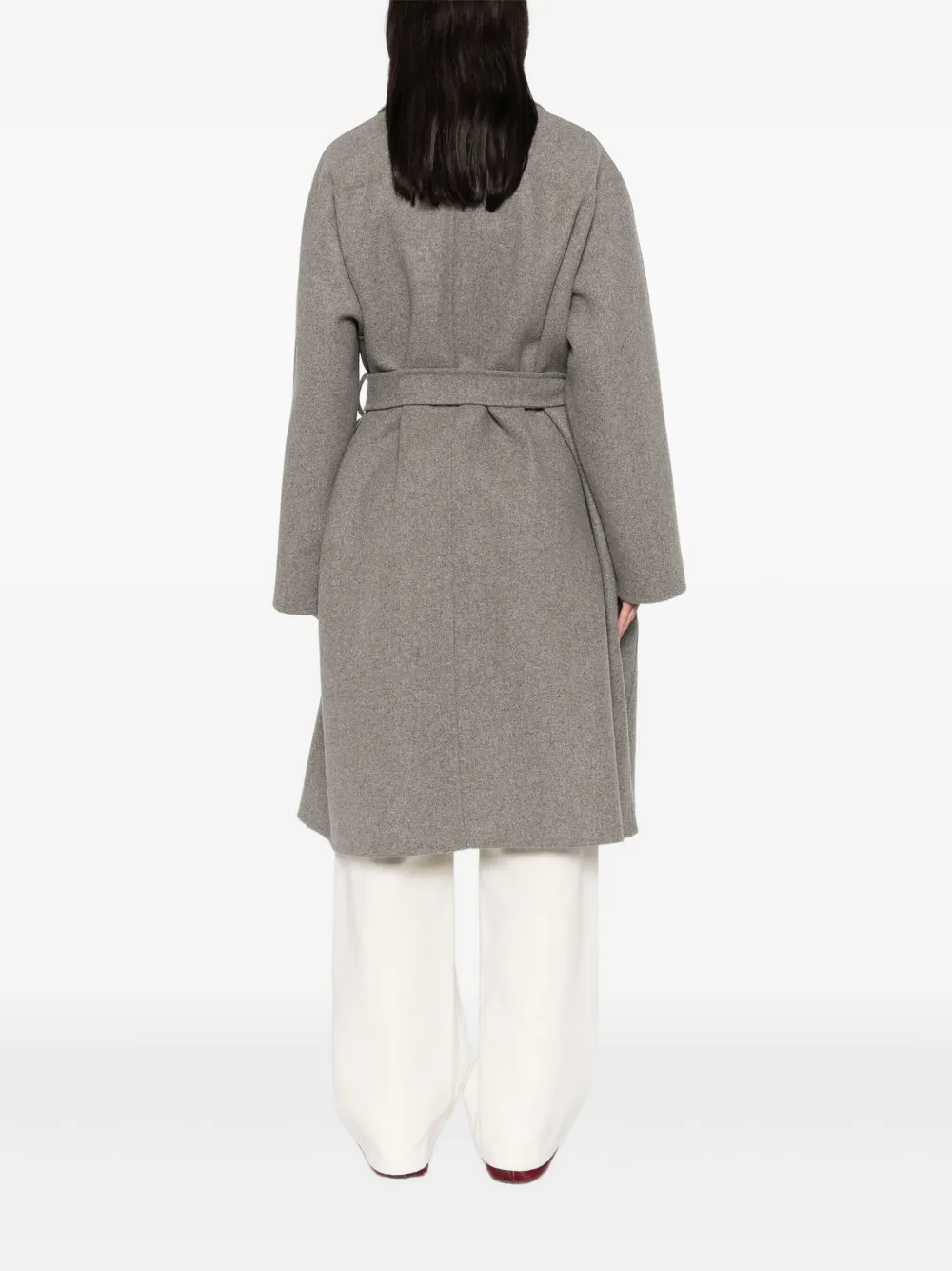 Carven Tie-waist Coat In Multi