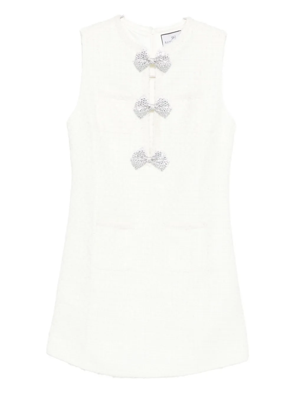 Rahil Hesan  crystal-embellished sleeveless dress | White | Image 1