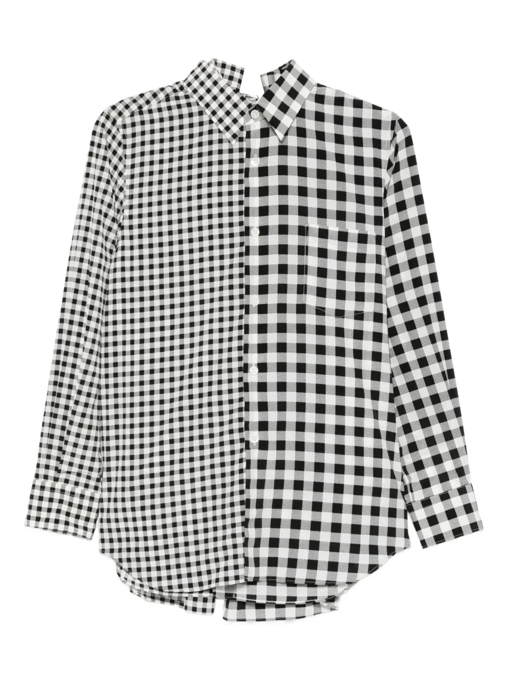Comme Des Garçons gingham shirt | Black | Image 1