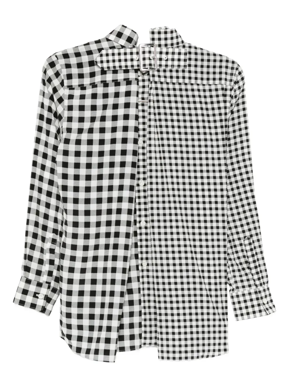 Comme Des Garçons gingham shirt - Zwart