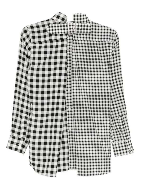 Comme Des Garçons チェック シャツ | ブラック | FARFETCH JP