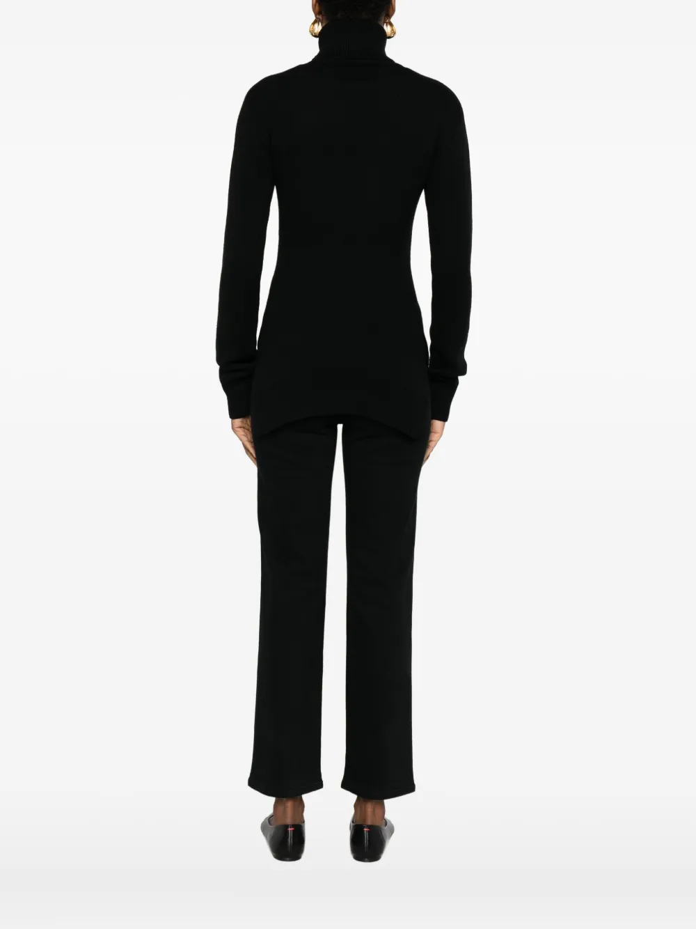 Totême High-neck Sweater In Black