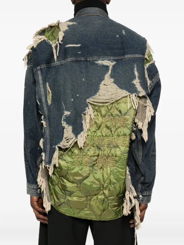 Maison MIHARA YASUHIRO レイヤード デニムジャケット | ブルー