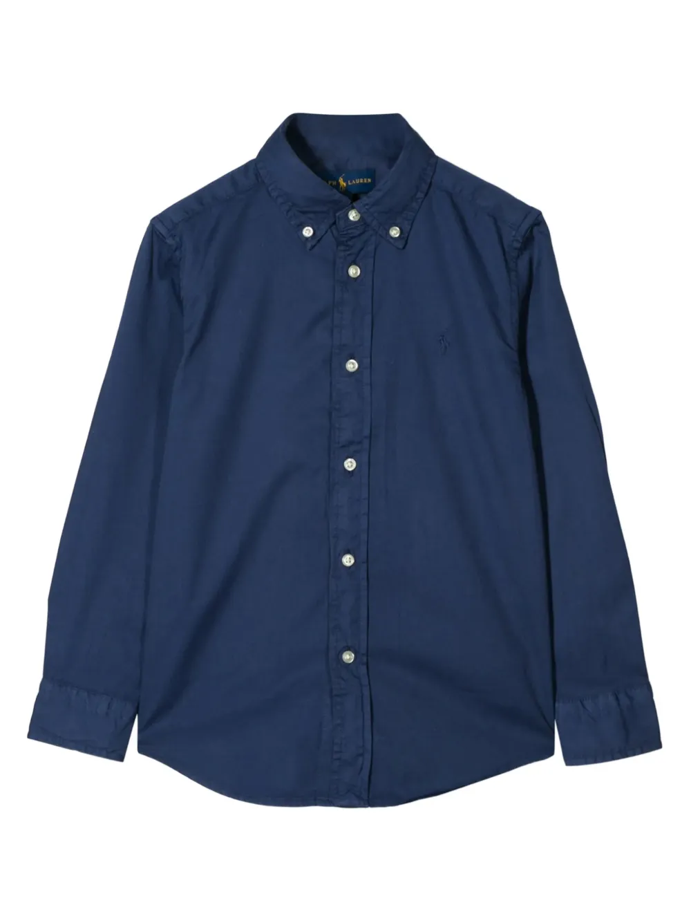 POLO RALPH LAUREN KIDS buttoned long-sleeve shirt - Blu