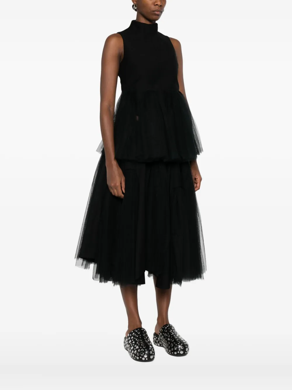 Noir Kei Ninomiya High-neck Jacket In Black