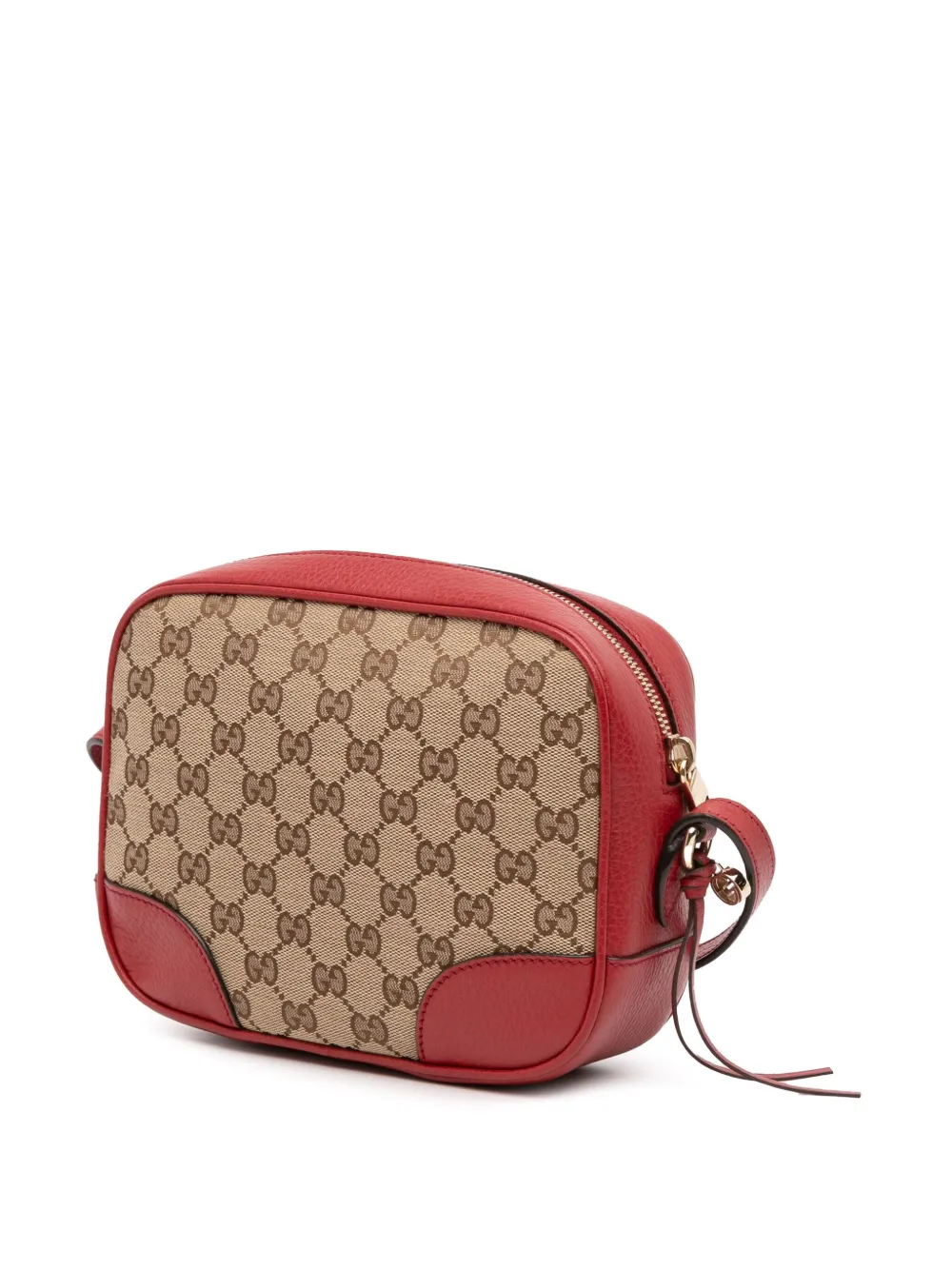 Pre-owned Gucci 2016-2025 Gg Canvas Bree Crossbody Bag In Brown