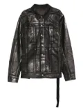 Rick Owens DRKSHDW Jumbo metallic-effect denim jacket - Black