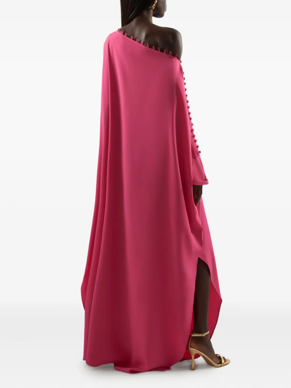 Taller Marmo button-detailed kaftan dress - Roze
