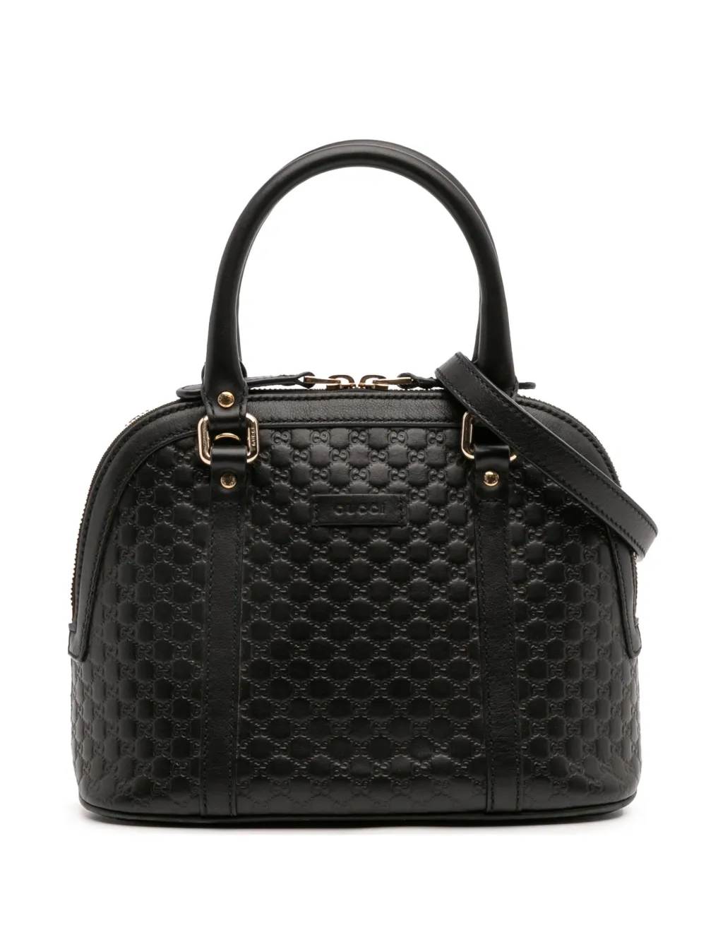 Gucci Pre-Owned 2016-2025 Mini Microguccissima Dome satchel | Black | Image 1