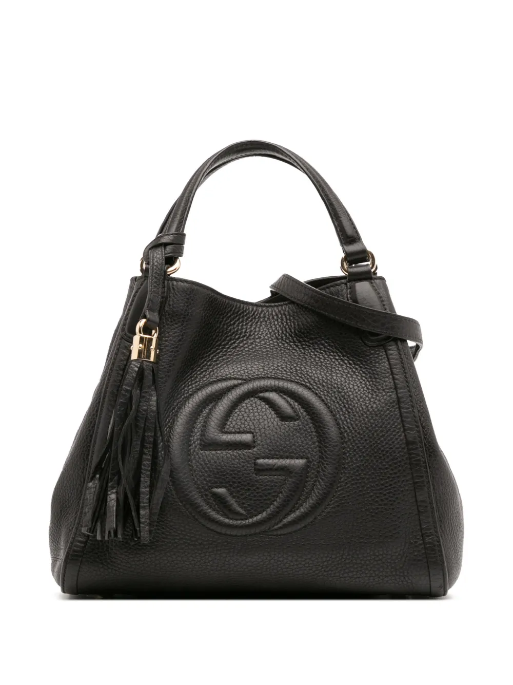 Gucci Pre-Owned 2016-2025 スモール レザー ソーホー サッチェルバッグ - ブラック Gucci Pre-Owned 2016-2025 スモール レザー ソーホー サッチェルバッグ - ブラック