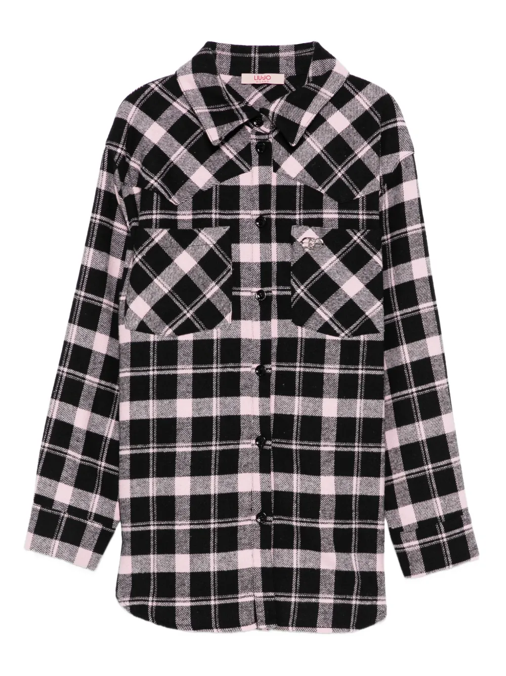 Liu Jo Kids checkered shirt | Black | Image 1