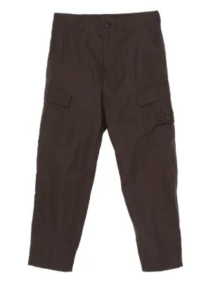 Stone Island Wrinkled Corduroy straight-leg Trousers | Green