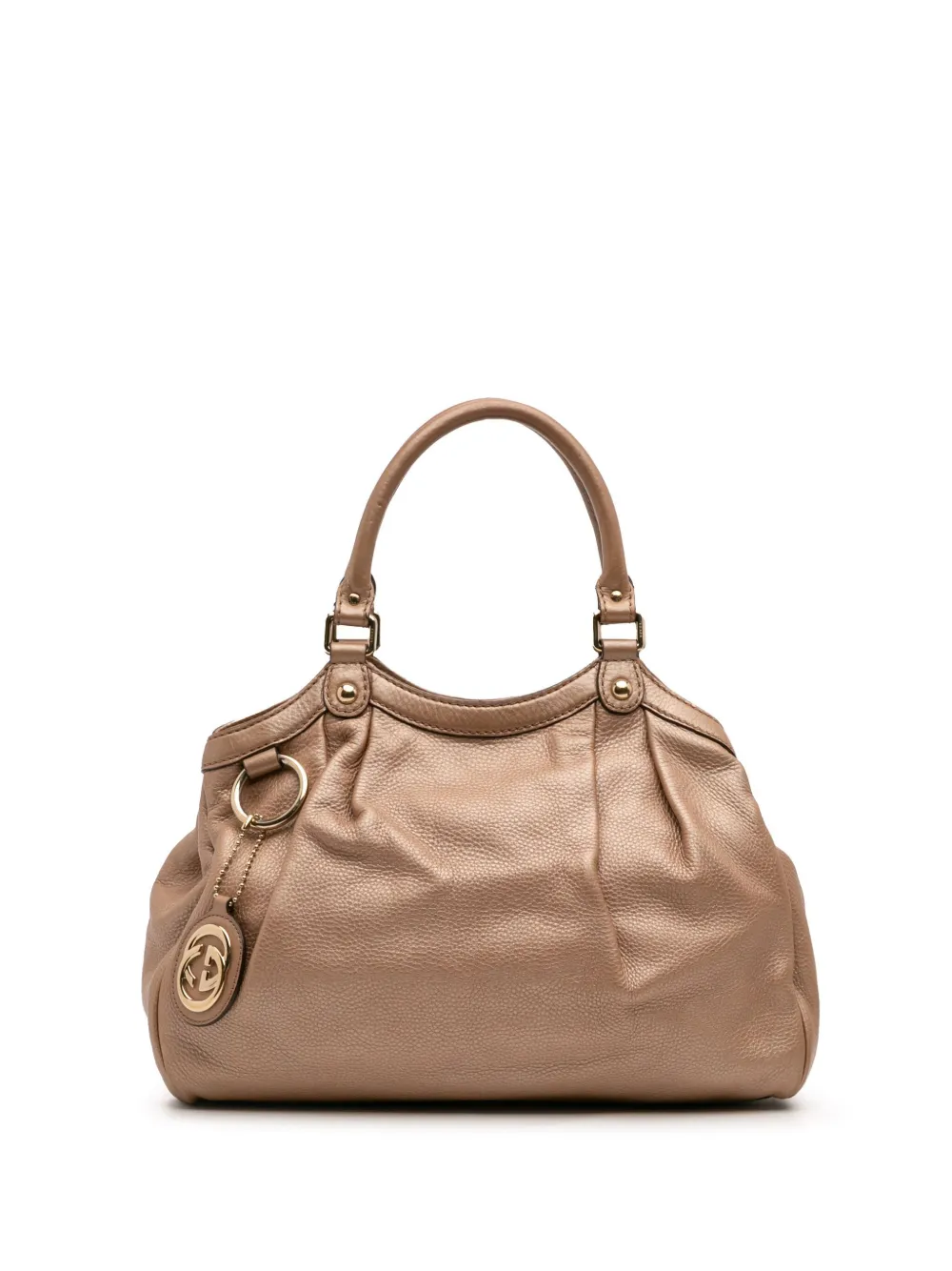 Gucci Pre-Owned 2016-2025 ミディアム カーフスキン スーキー ハンドバッグ - ゴールドトーン Gucci Pre-Owned 2016-2025 ミディアム カーフスキン スーキー ハンドバッグ - ゴールドトーン