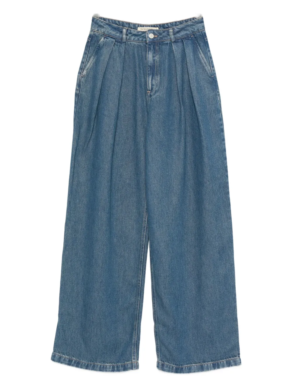 THE NEW SOCIETY pleated wide-leg jeans | Blue | Image 1