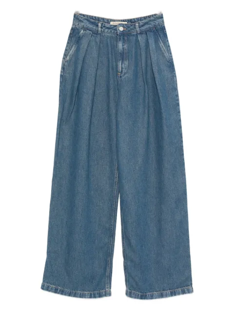 THE NEW SOCIETY pleated wide-leg jeans