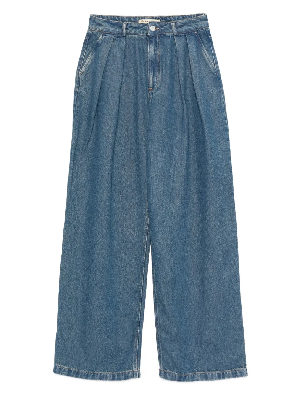 THE NEW SOCIETY pleated wide-leg jeans - Blu