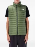 The North Face quilted zip-up gilet - Green