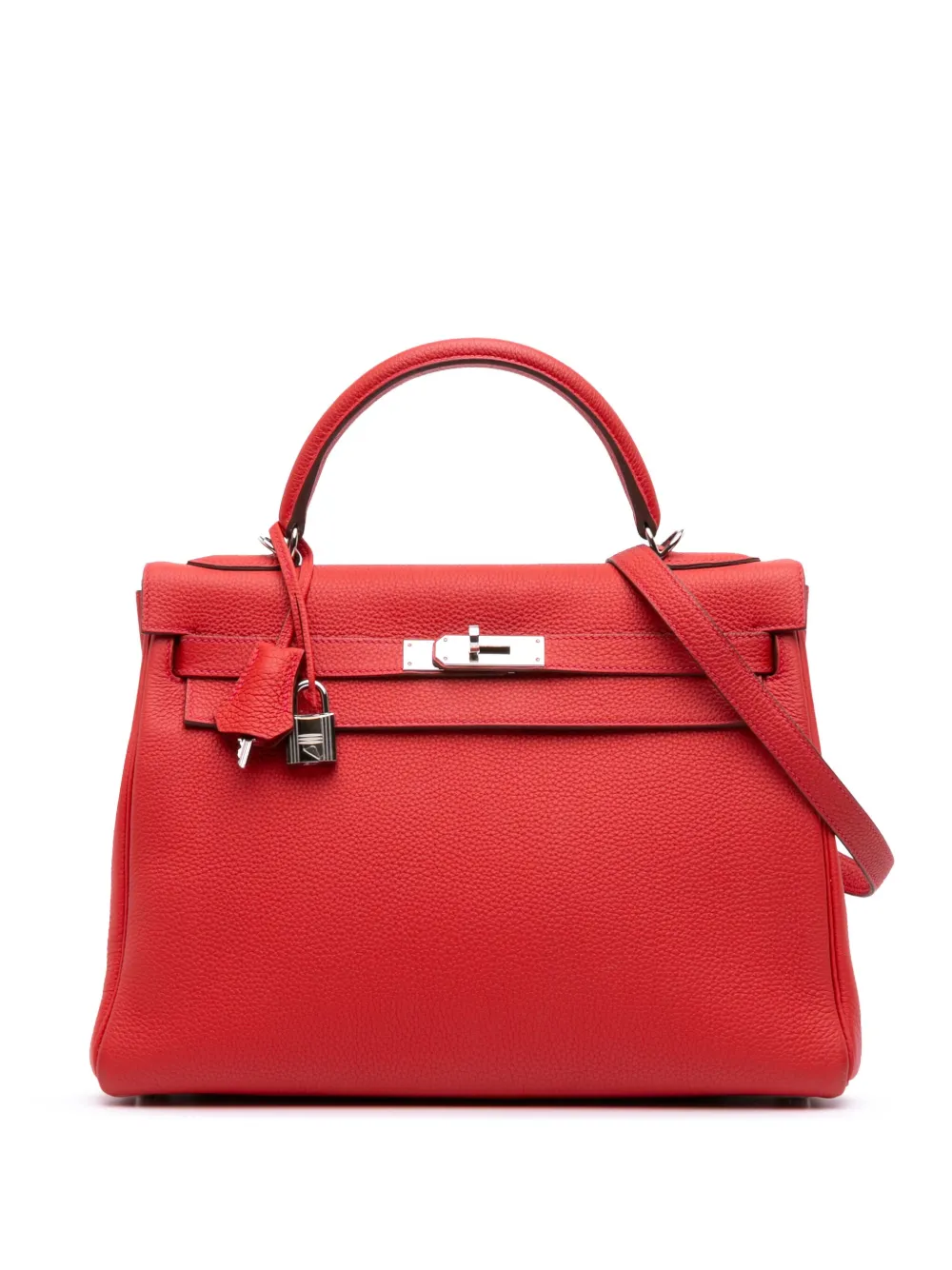 Hermès Pre-Owned شنطة توغو 'كيلي ll روتورنيه 32' بحمالة كتف 2015 | أحمر | Image 1