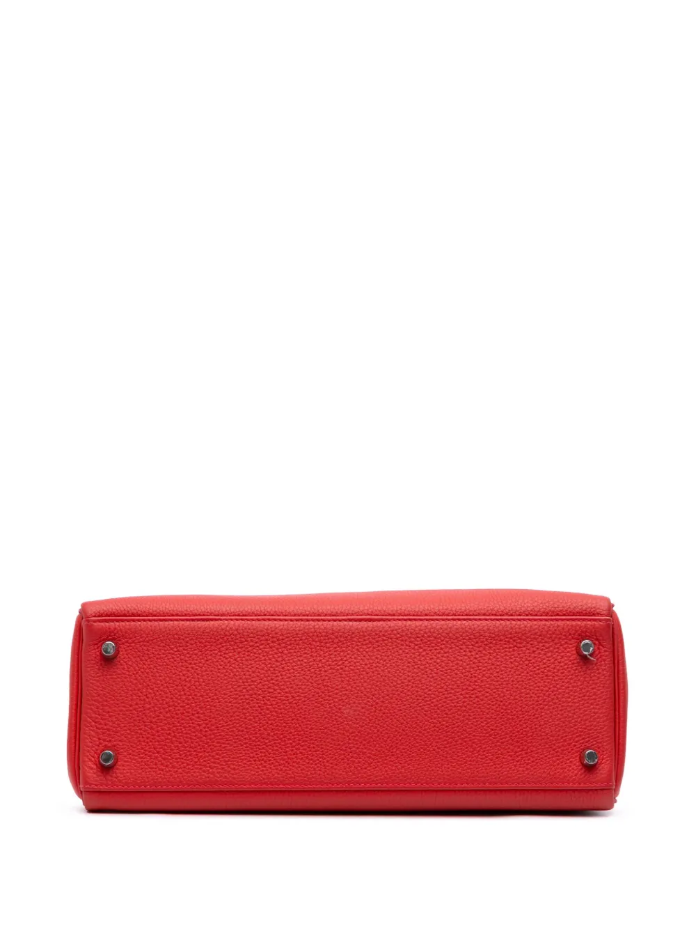Pre-owned Hermes 2015 Togo Kelly Ii Retourne 32 Satchel In Red