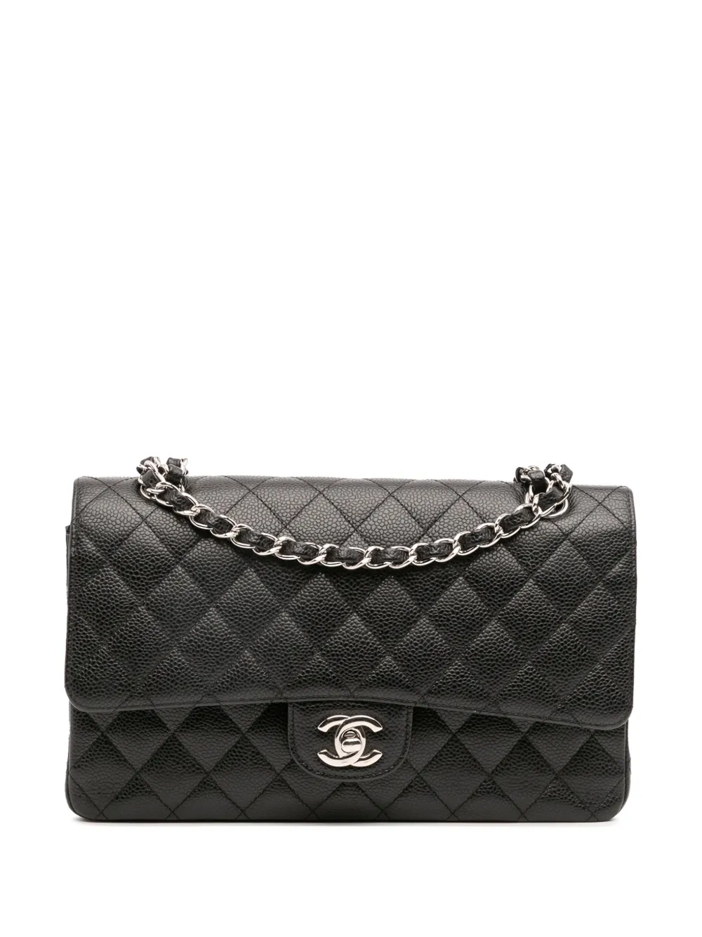 CHANEL Pre-Owned 2010-2011 Medium Classic Caviar Double Flap shoulder bag | Black | Image 1