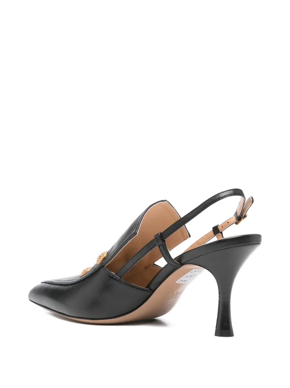 Chloé Agnes 75mm slingback pumps Zwart