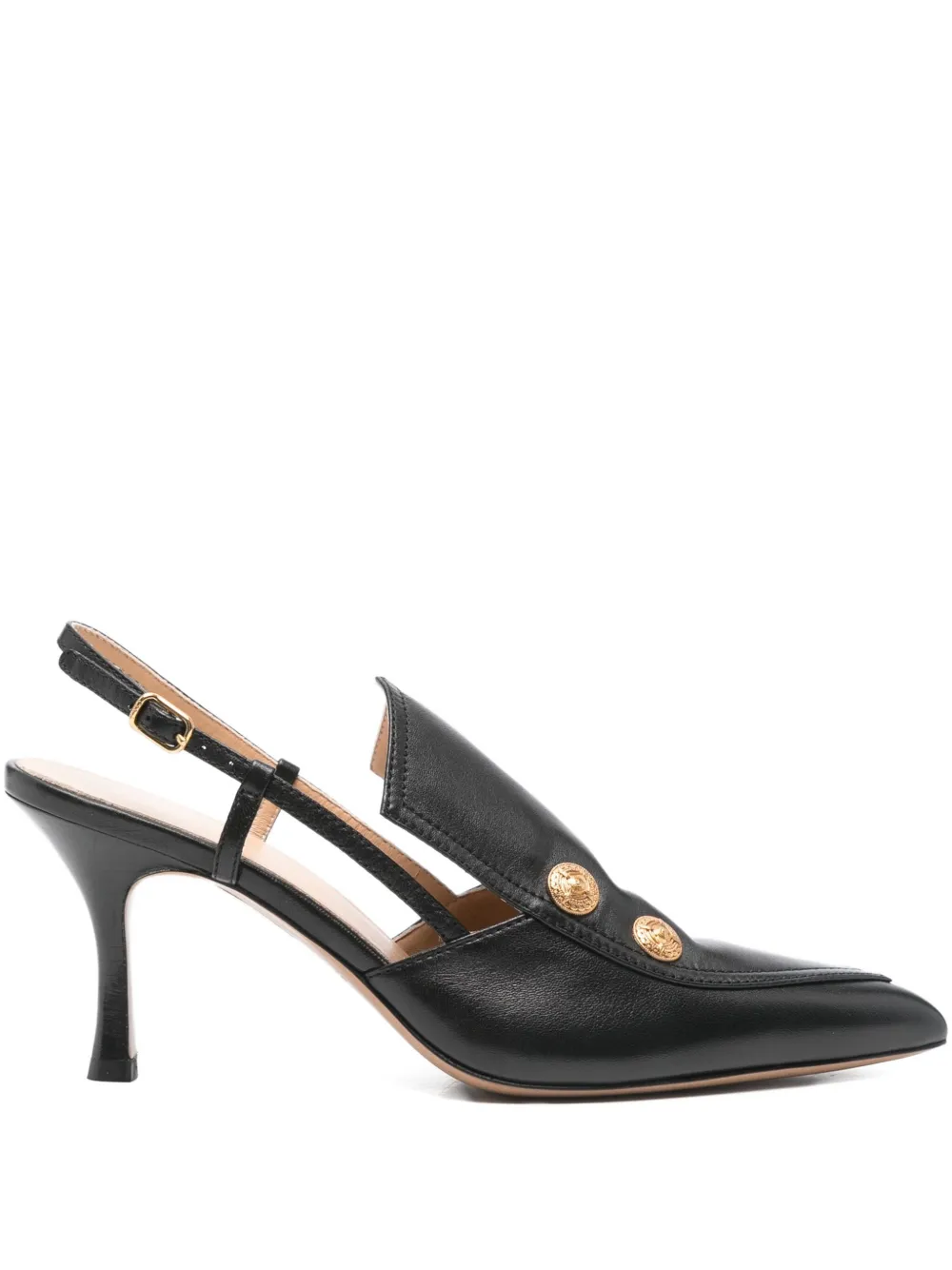 Chloé 75mm Agnes slingback pumps | Black | Image 1