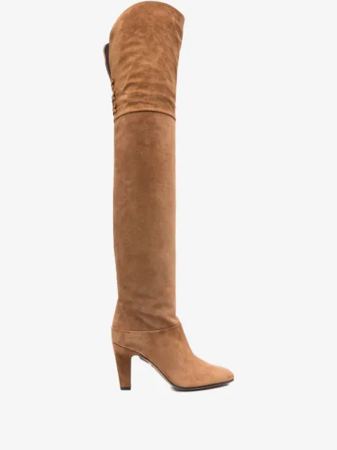 Chloé botines de gamuza con tacón de 90mm