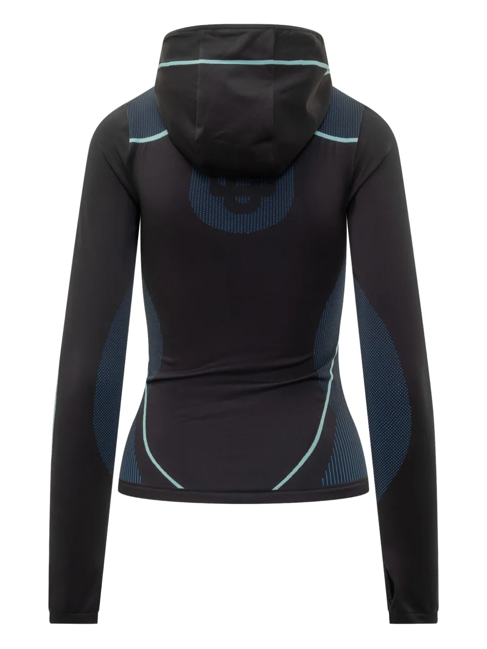 Casablanca Naadloze hoodie Zwart