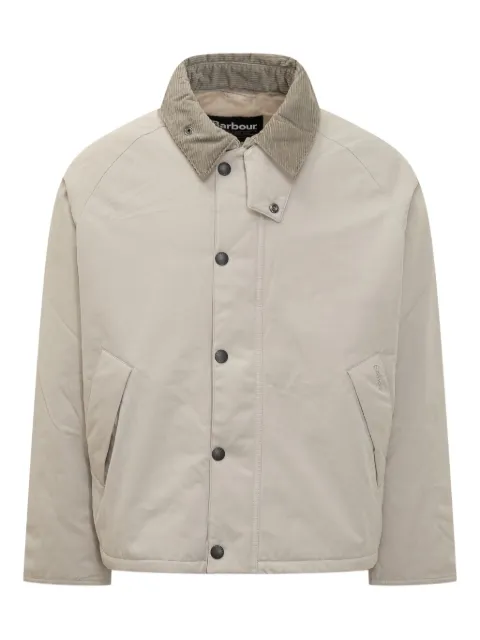 Barbour padded corduroy-collar jacket