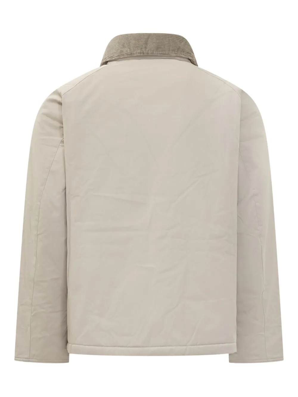 Barbour Gewatteerd jack met ribfluwelen kraag Beige
