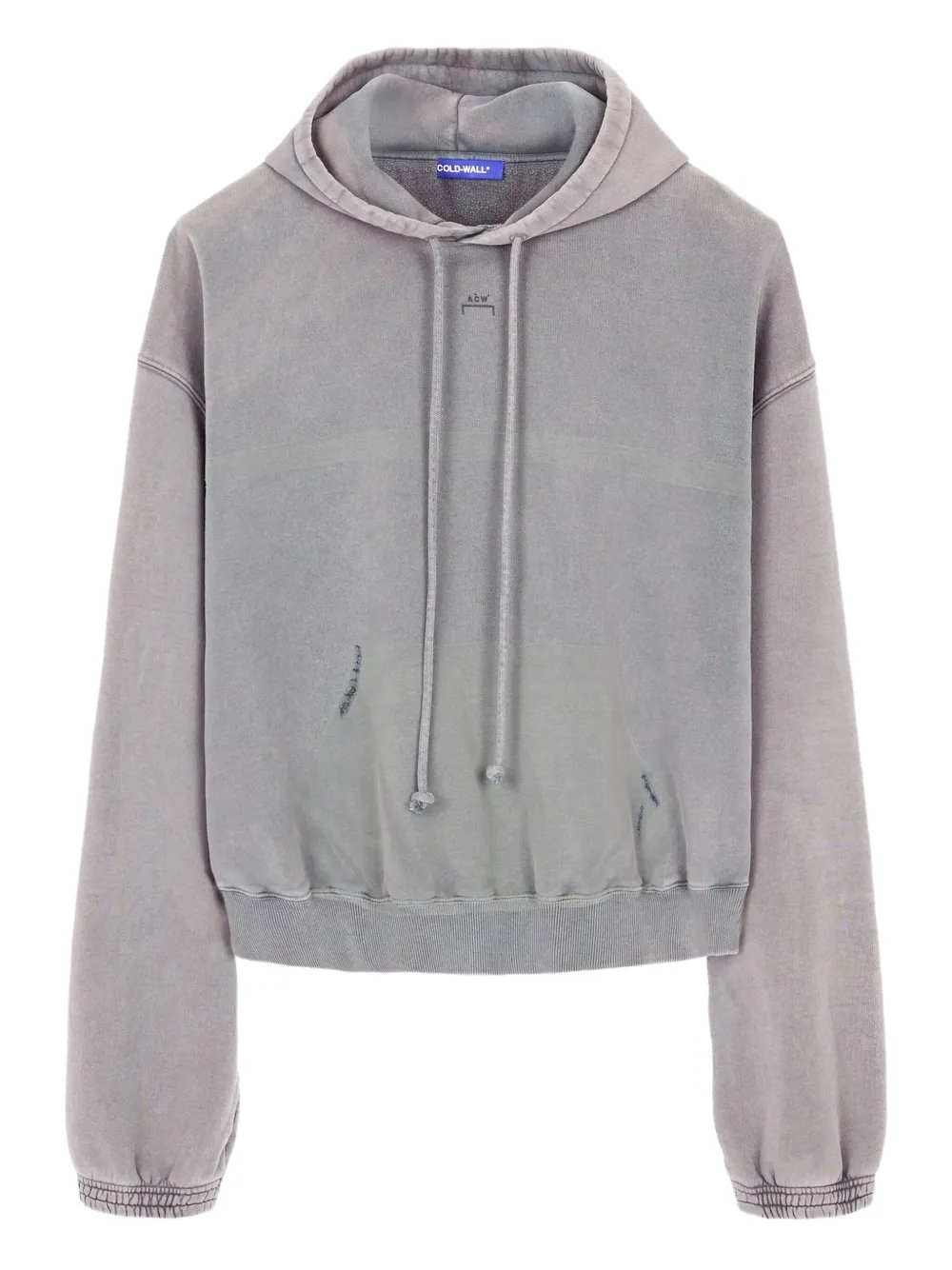 A-COLD-WALL* distressed cotton hoodie | Grey | Image 1