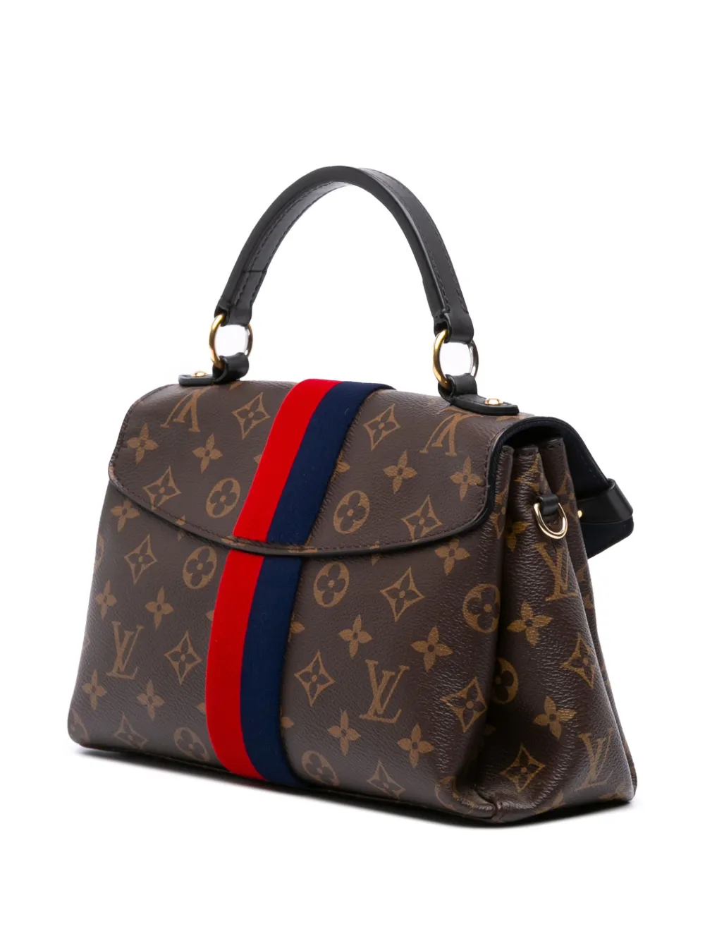 Pre-owned Louis Vuitton 2019 Monogram Georges Bb Satchel In Brown