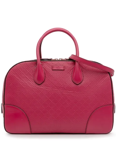 Gucci Pre-Owned 2016-2025 Diamante Bright Leather satchel
