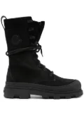 Moncler Vera lace-up logo-patch boots - Black
