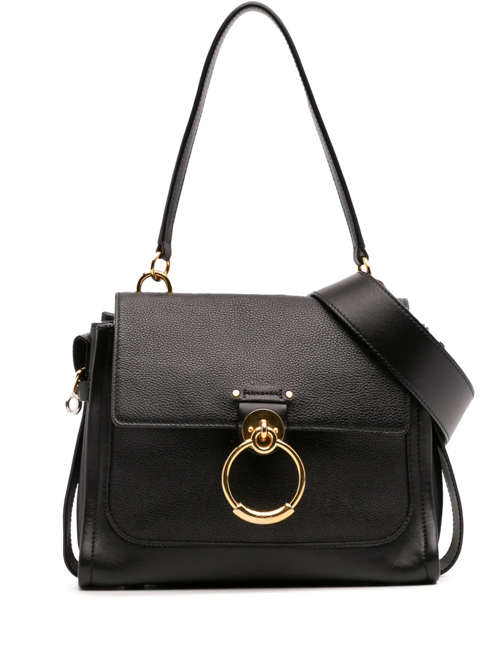 Chloé Pre-Owned 2020 スモール レザー Tess Day サッチェルバッグ - ブラック Chloé Pre-Owned 2020 スモール レザー Tess Day サッチェルバッグ - ブラック
