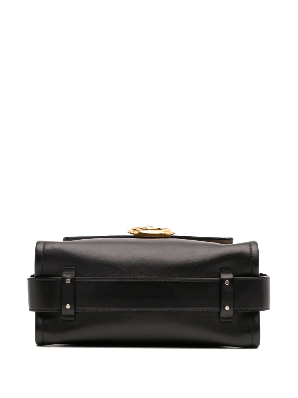 Pre-owned Chloé 2020 Small Leather Tess Day Satchel In Black