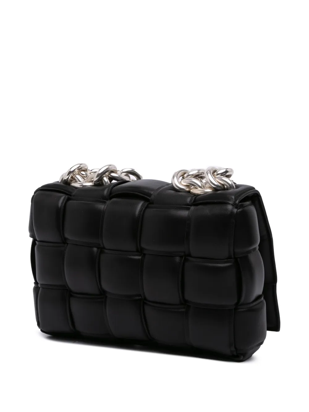 2012-2025 Nappa Intrecciato Padded Chain Cassette Satchel