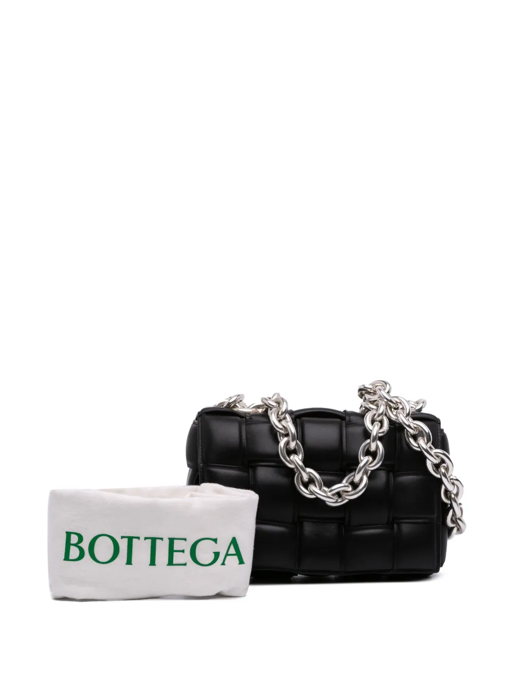 2012-2025 Nappa Intrecciato Padded Chain Cassette Satchel