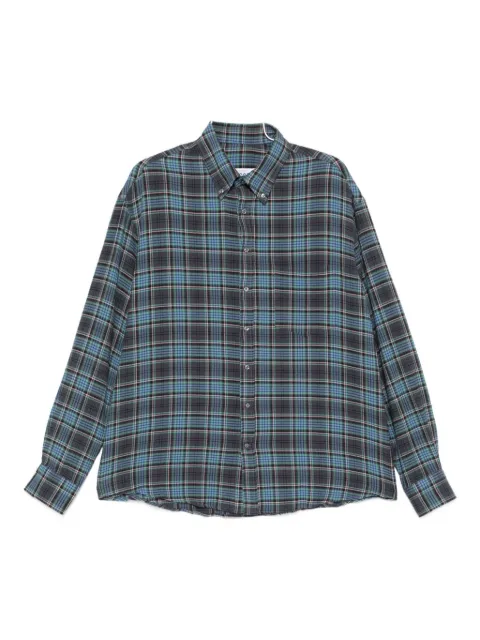 LC23 plaid-check button-up shirt