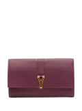 Saint Laurent Pre-Owned 2000-2012 Leather Chyc Ligne Travel Wallet long wallets - Purple