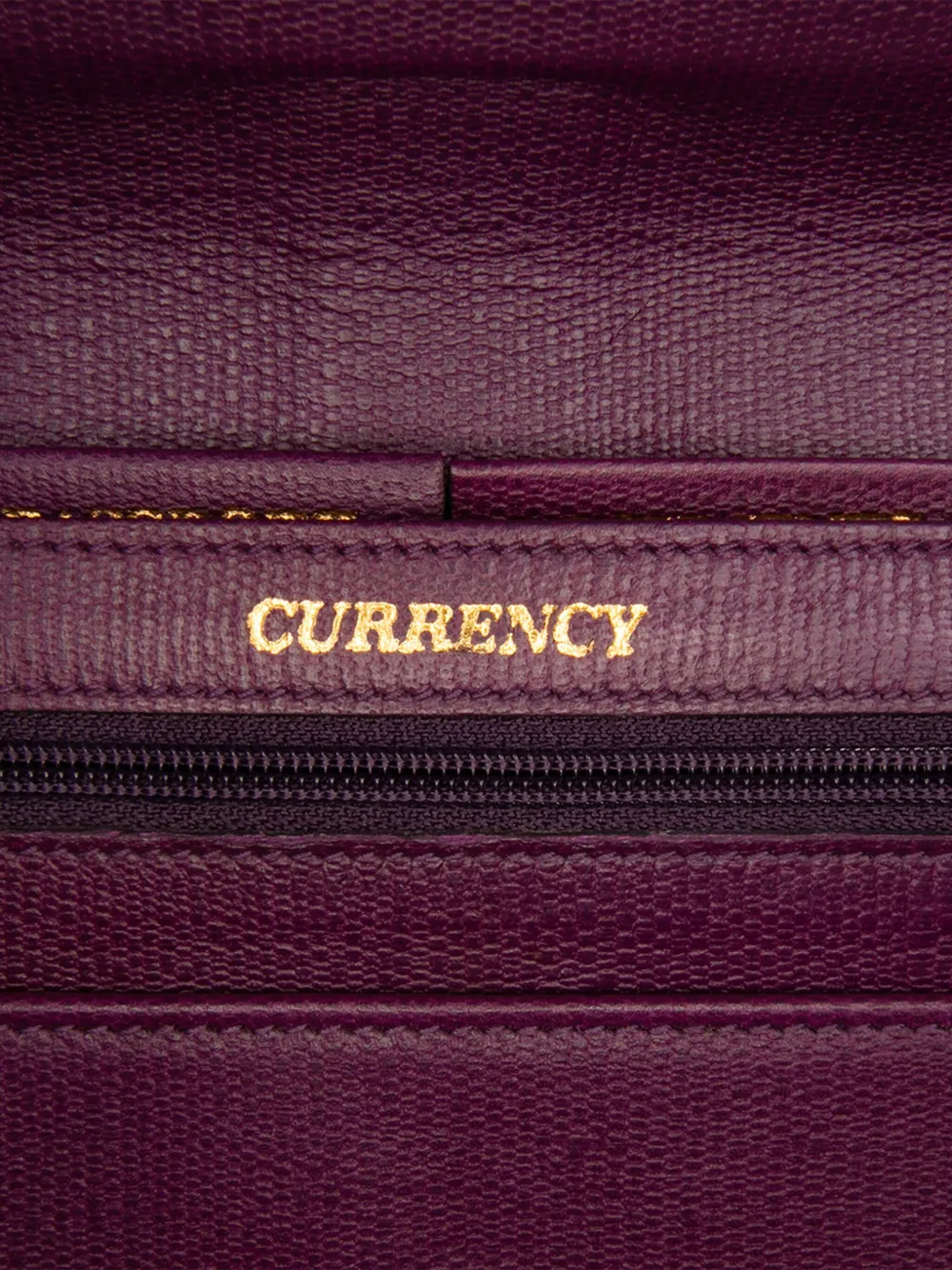 Pre-owned Saint Laurent 2000-2012 Leather Chyc Ligne Travel Wallet Long Wallets In Purple