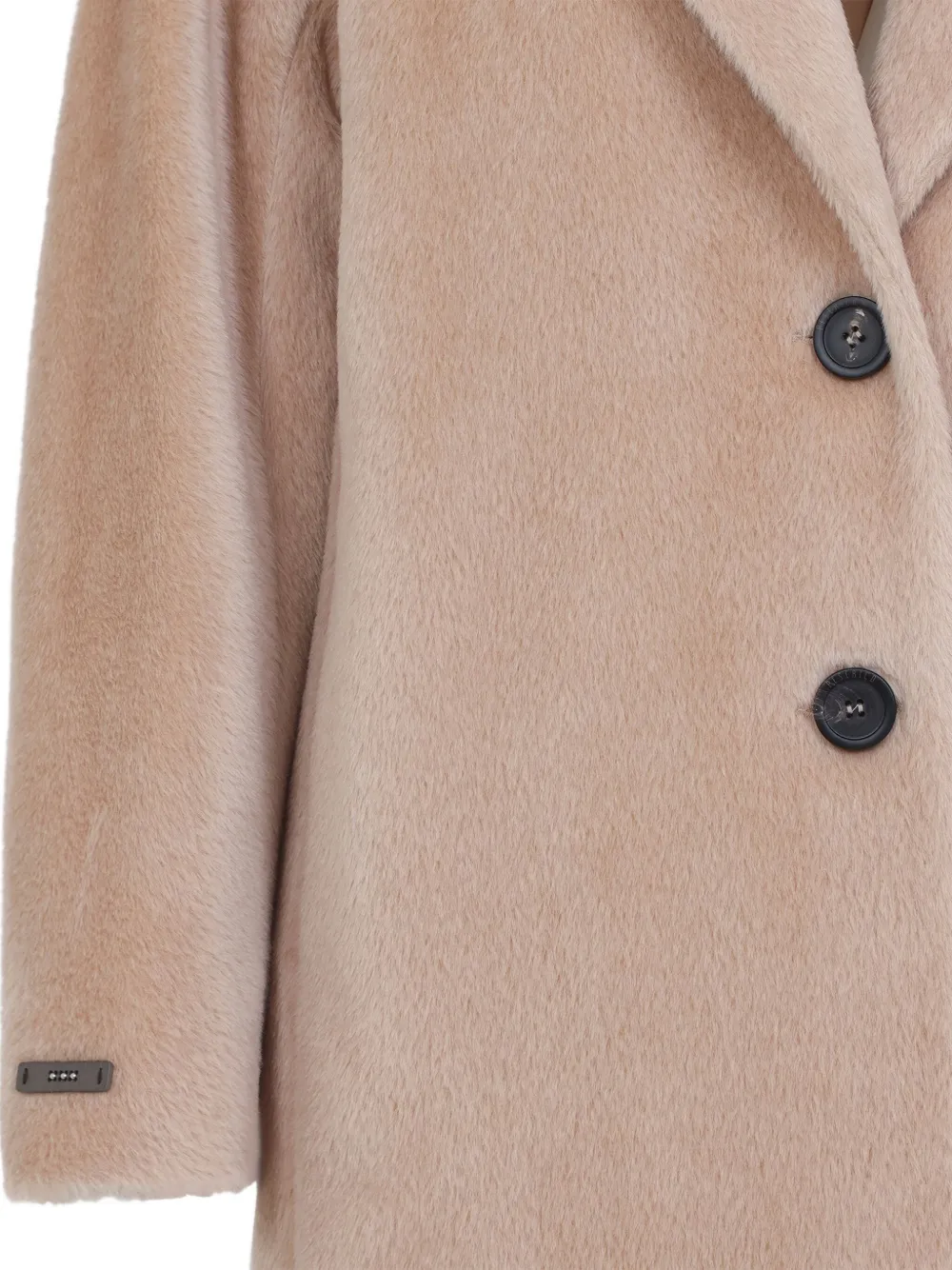 Peserico Bear Cocoon Single-breasted Coat In Neutral