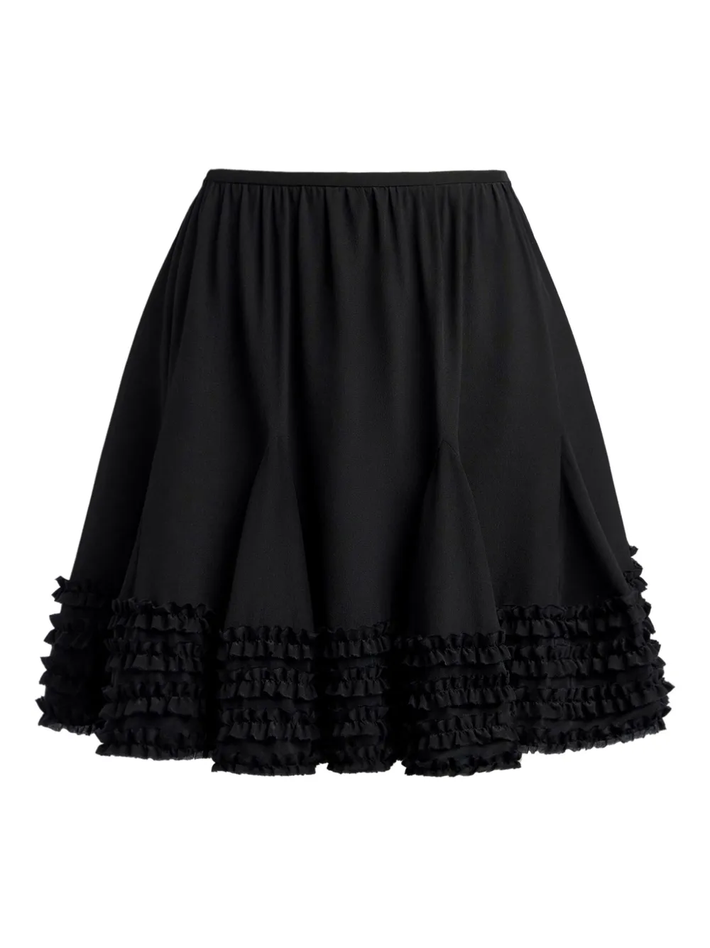 12 STOREEZ tiered ruffle skirt | Black | Image 1