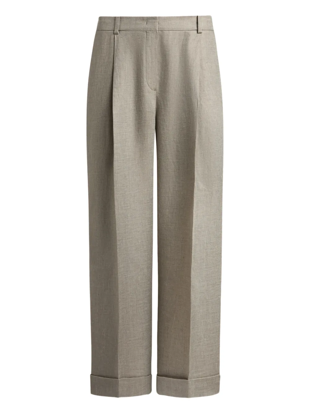 12 STOREEZ pleated trousers | Brown | Image 1