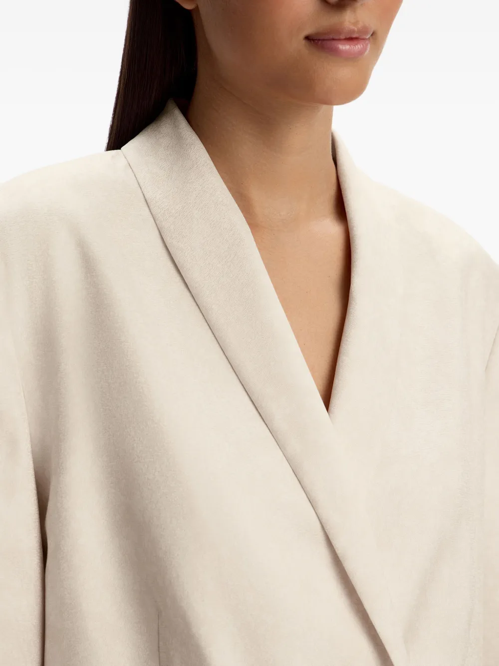 12 STOREEZ Blazer met dubbele rij knopen Beige