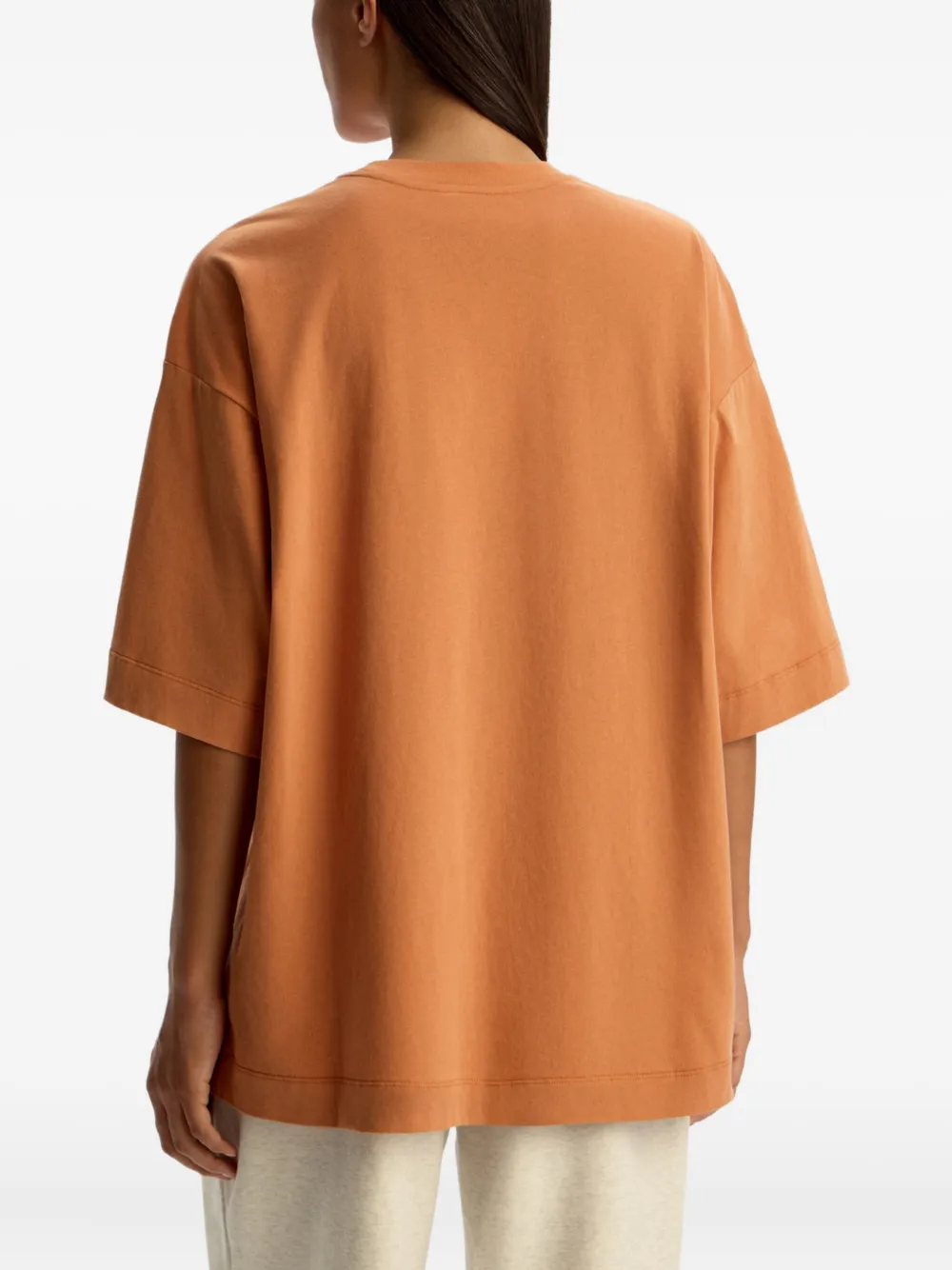 12 Storeez Cotton T-shirt In Brown