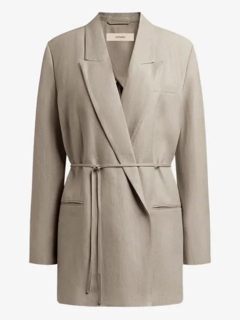 12 STOREEZ belted cotton blazer