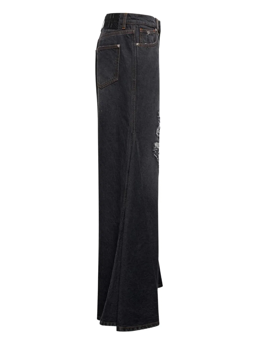 John Richmond Jeans met gescheurd detail Blauw